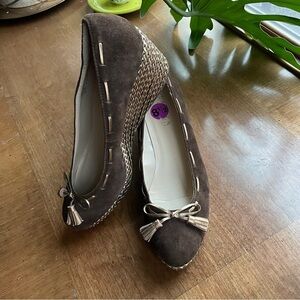 Lauren Ralph Lauren Brown Suede Wedge Heels Cambree